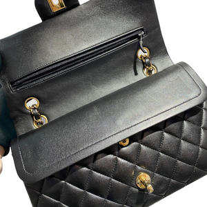Classic Flap Medium Lambskin Black GHW