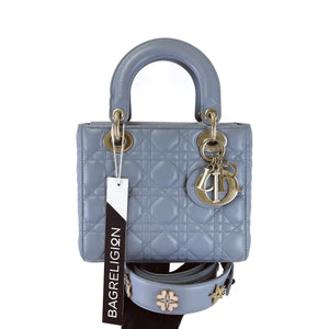 My Lady Dior Lambskin Small Blue GHW