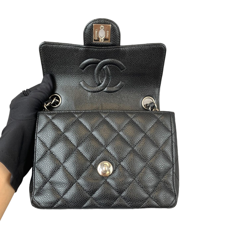 Chanel Mini Pouch Caviar Black SHW