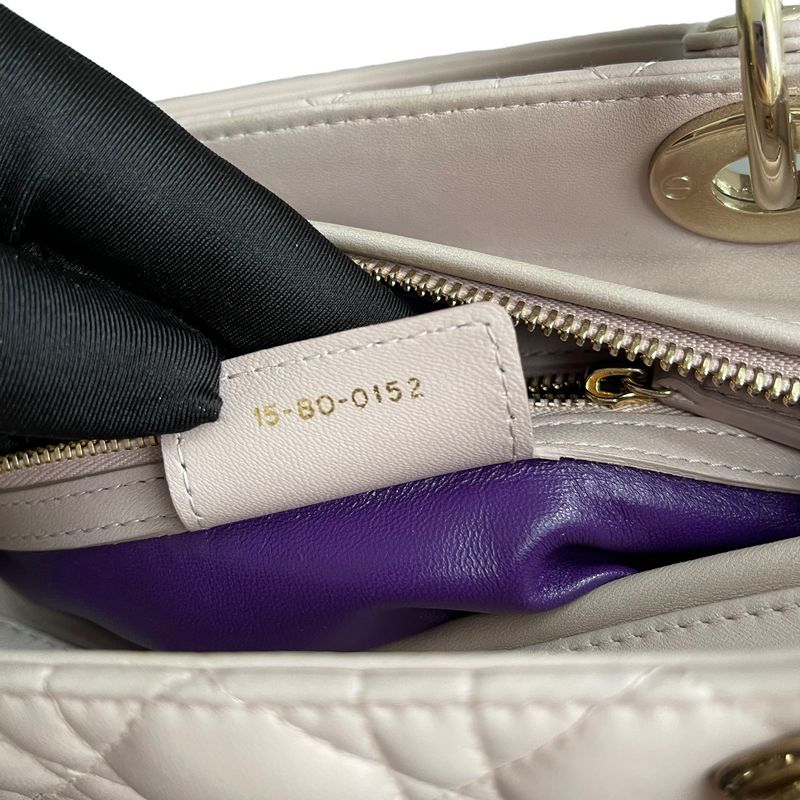 Lady Dior Medium Pink Lambskin GHW