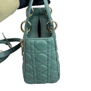 Lady Dior Lambskin Medium Green GHW