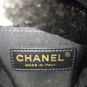 Small Boy Lambskin Black GHW