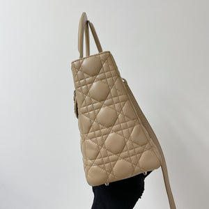 Lady Dior Lambskin Medium Beige GHW