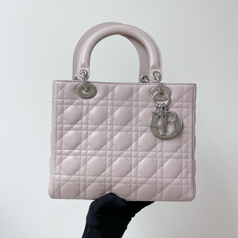 Lady Dior Medium Lambskin Pink SHW