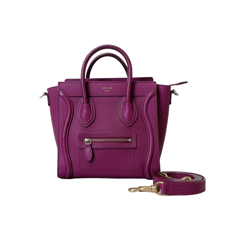 Nano Luggage Tote Purple GHW