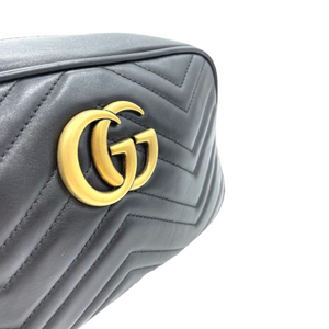 Marmont Leather Camera Small Black GHW