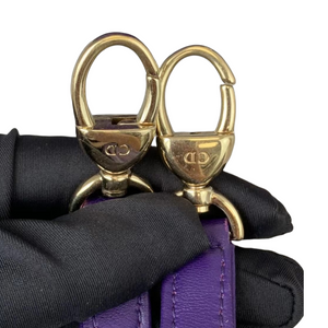 Medium Lady Dior Lambskin Purple GHW