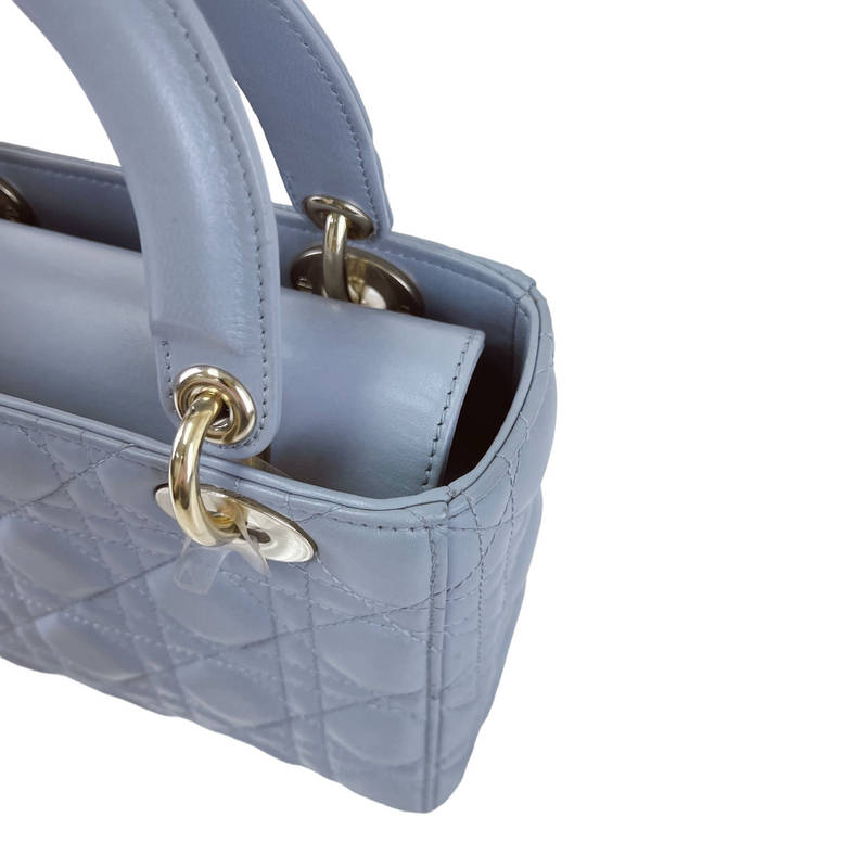 My Lady Dior Lambskin Small Blue GHW
