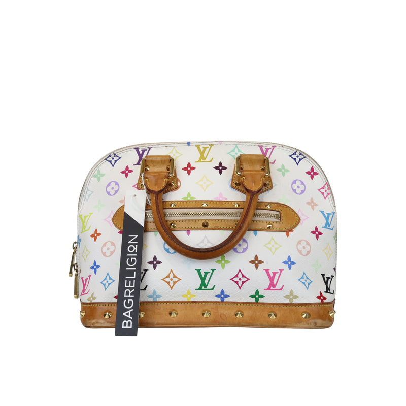 Louis Vuitton Monogram Multicolor Alma PM White