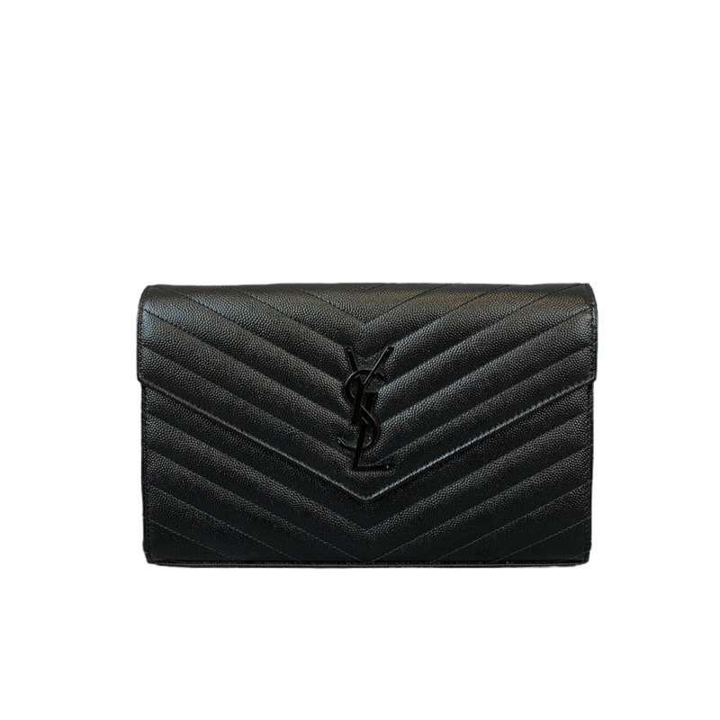 Envelope WOC Grained Leather So Black BHW