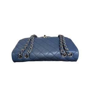 Single Flap Jumbo Washed Caviar Blue SHW