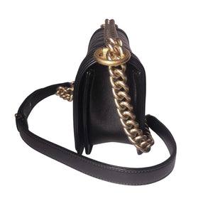 Small Boy Lambskin Black GHW