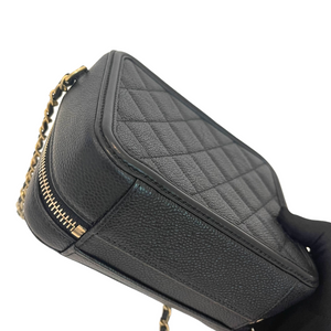 Filigree Vanity Case Caviar Small Black GHW