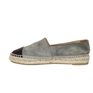 Espadrilles Green Black Toe Cap 37