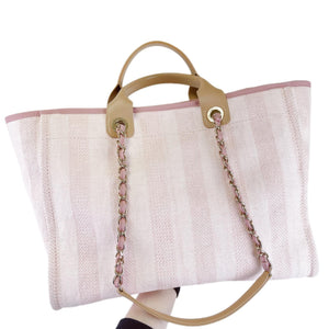 Medium Deauville Tote Mixed Fibers Pink SHW