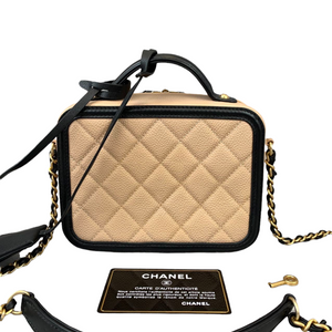 Filigree Vanity Caviar Small Beige/Black GHW