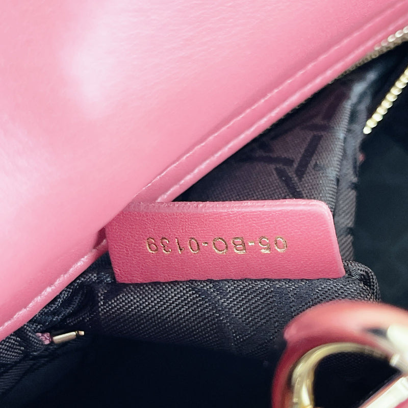 Mini Lady Dior Lambskin Rose Pink SHW