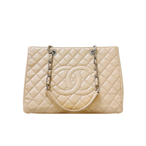 Grand Shopping Tote GST Beige SHW