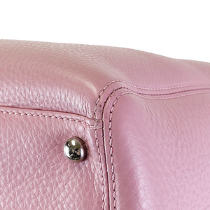 Executive Cerf Tote Grained Pink SHW