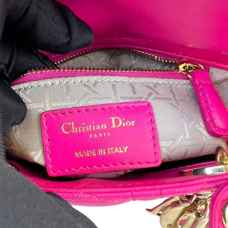 Mini Lady Dior Lambskin Pink GHW