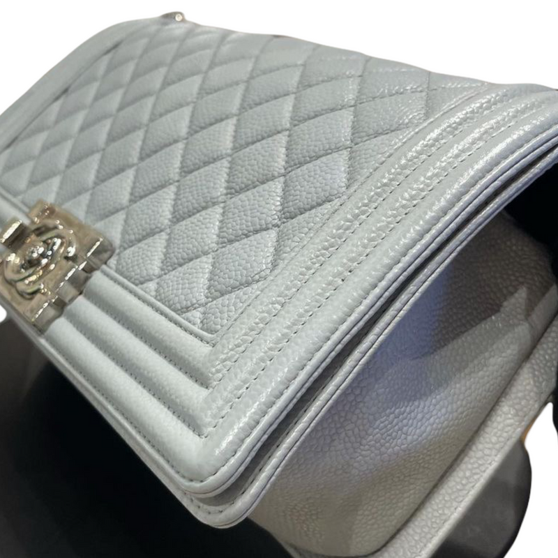 Boy Old Medium Caviar Light Grey SHW