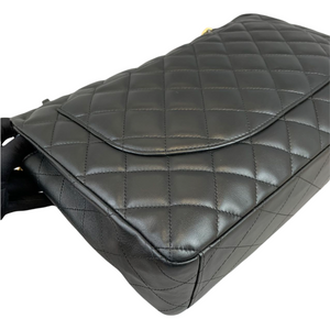 Classic Single Flap Maxi Lambskin Black GHW