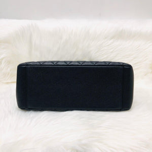 Chanel Black Caviar GST in Black with SHW