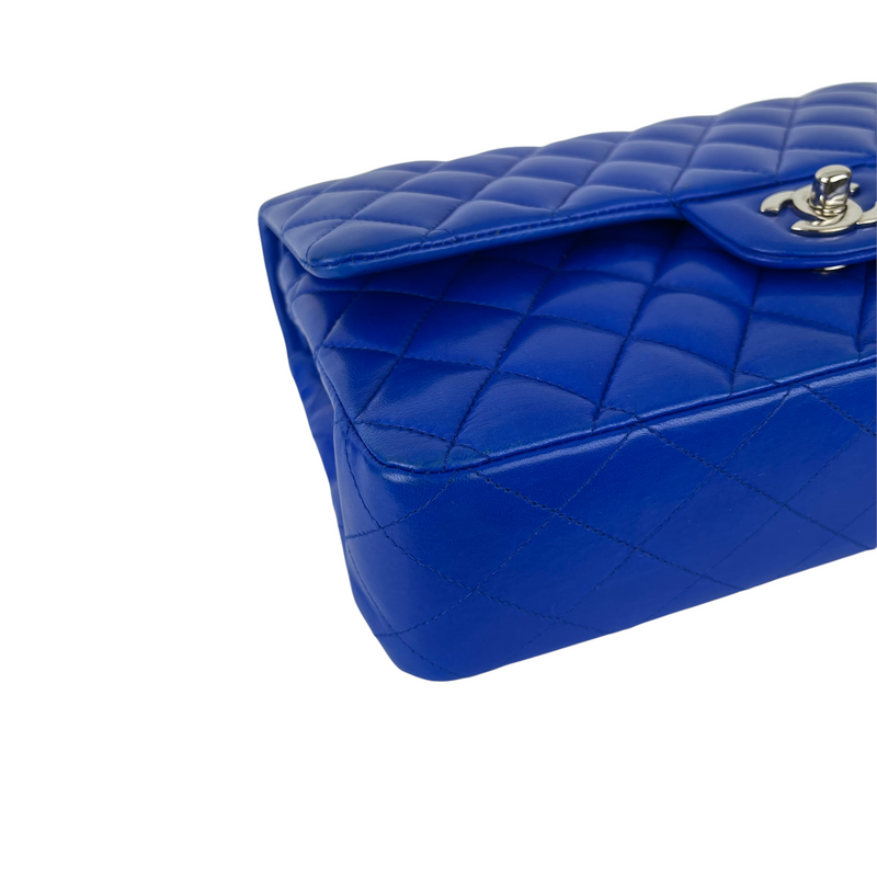 Classic Flap Medium Lambskin Blue SHW