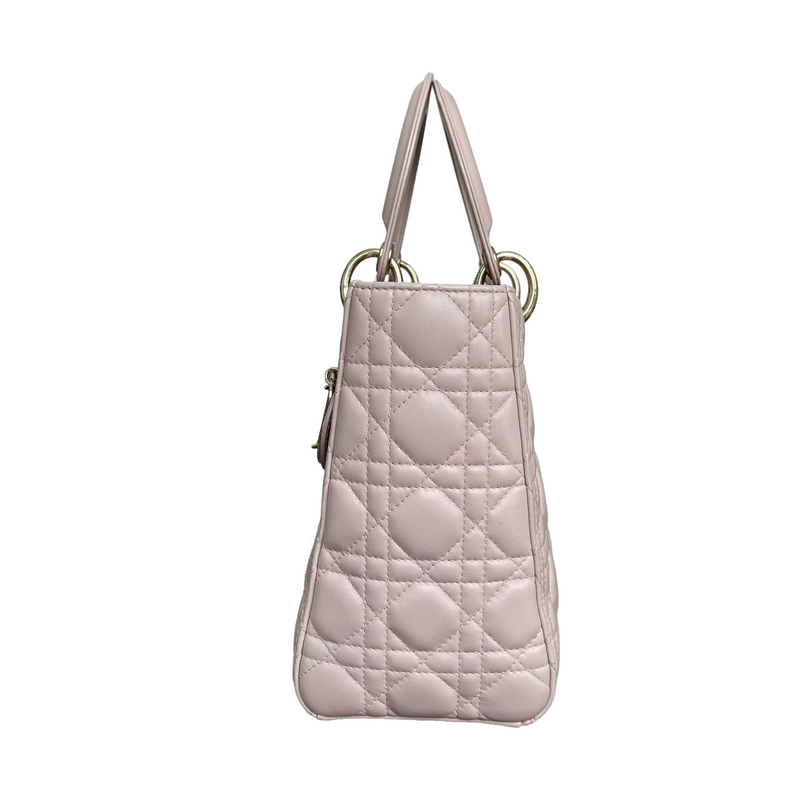 Lady Dior Medium Pink Lambskin GHW
