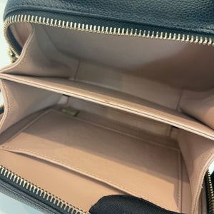Filigree Vanity Case Caviar Small Black GHW