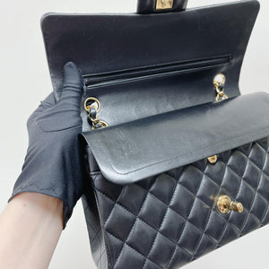 Classic Flap Medium Lambskin Black GHW