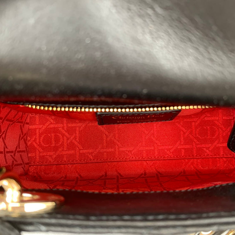 Mini Lady Dior Lambskin Black GHW
