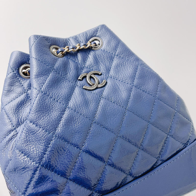 Gabrielle leather backpack Chanel Blue in Leather - 36118647