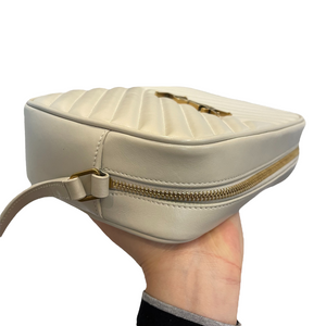Lou Camera Bag Quilted White GHW