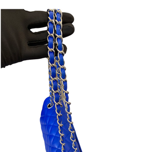 Classic Flap Medium Lambskin Blue SHW