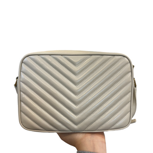 Lou Camera Bag Quilted White GHW