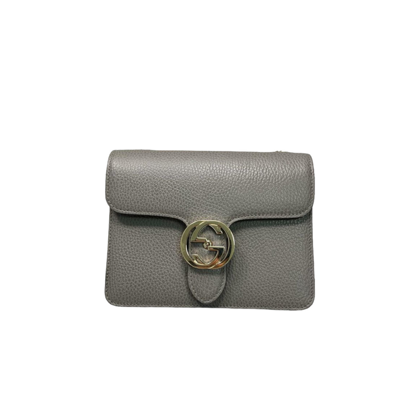 Gucci Womens Interlocking Bag Grey Medium – Luxe Collective