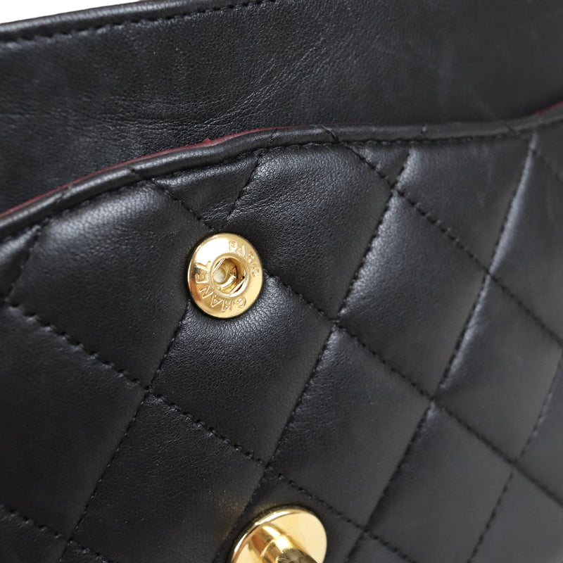 Classic Flap Black Medium Lambskin GHW