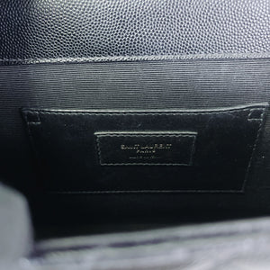 Envelope Medium Grained Leather Black BHW