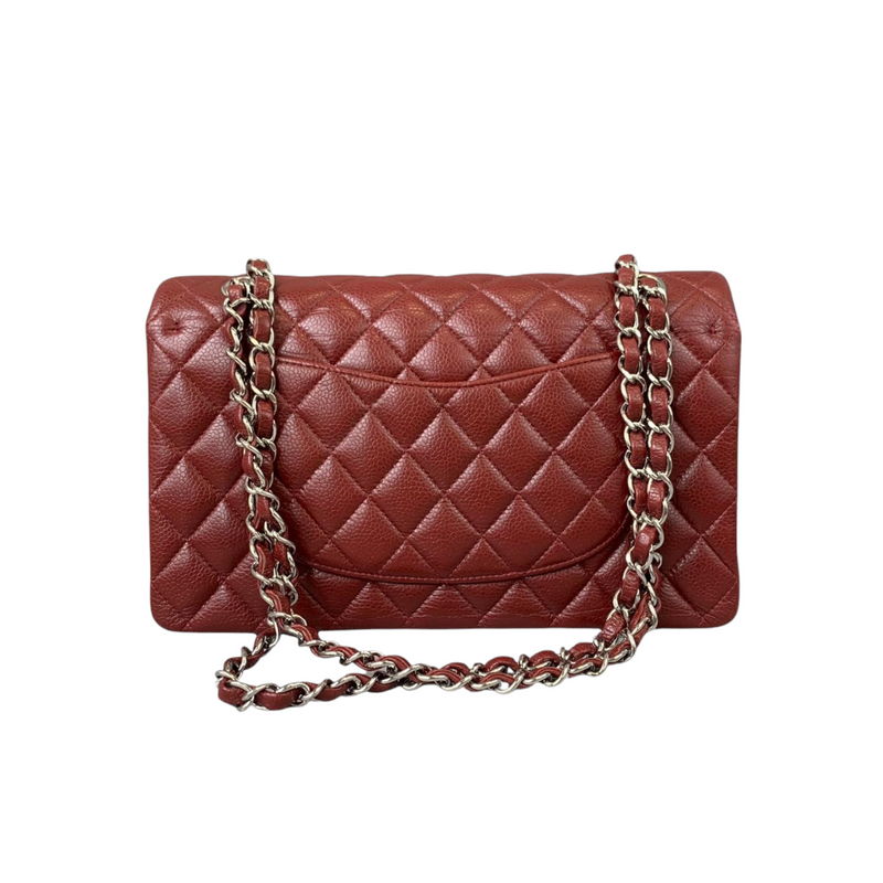 Classic Flap Caviar Medium Maroon SHW