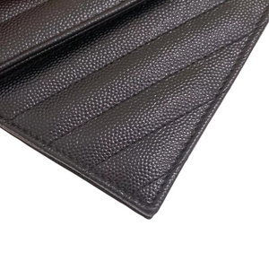 Envelope WOC Small Grained Leather Black GHW