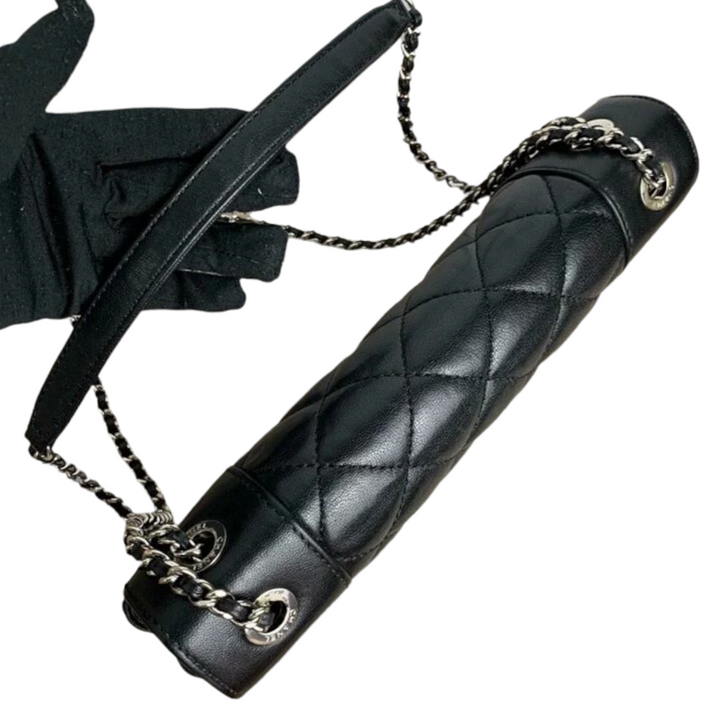 Mademoiselle Flap Medium Lambskin Black SHW