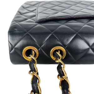 Jumbo XL Flap Lambskin Leather Black GHW