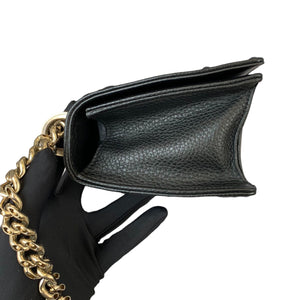 Medium Diorama Leather Black GHW