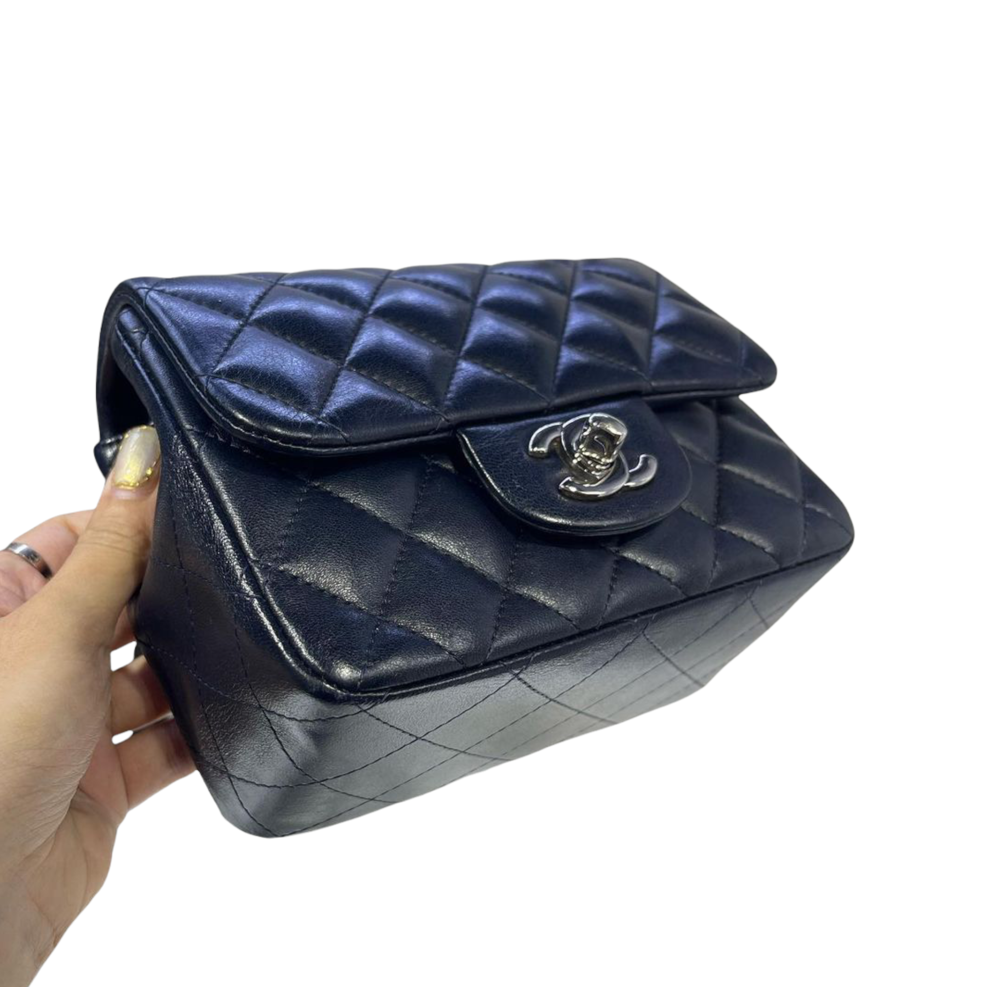 Chanel Classic Flap Mini Blue Classic Flap Bag Mini Rectangular