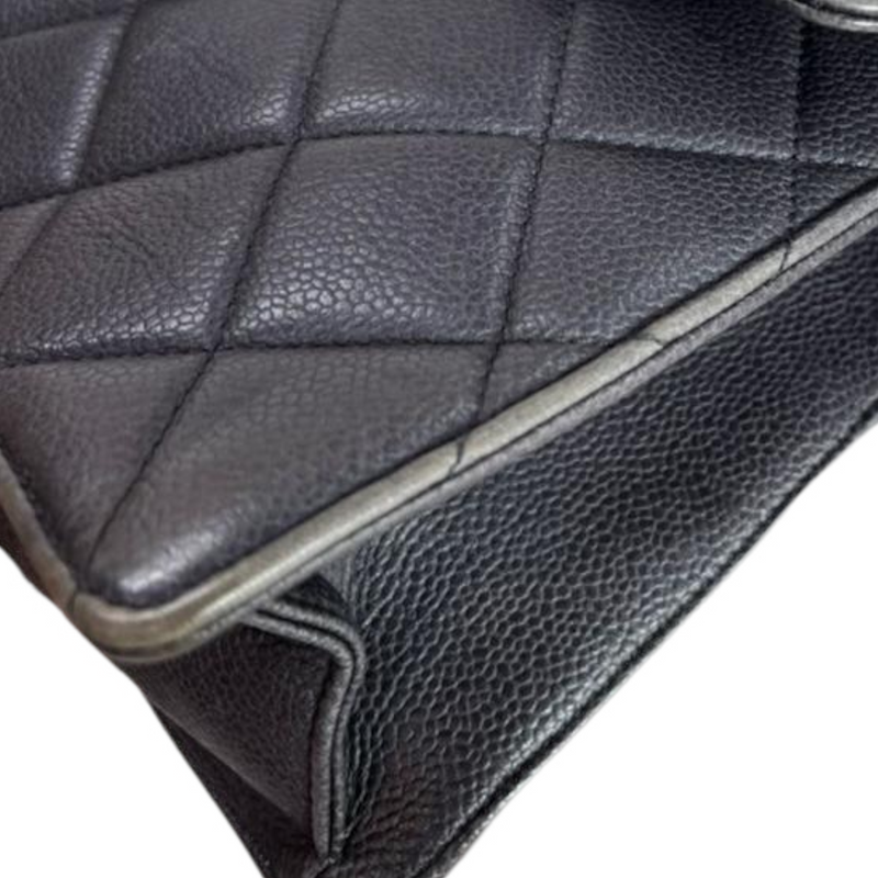 Seasonal Quilted Flap Black GHW