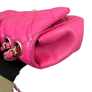 Mademoiselle Chic Mini Pink Lambskin GHW