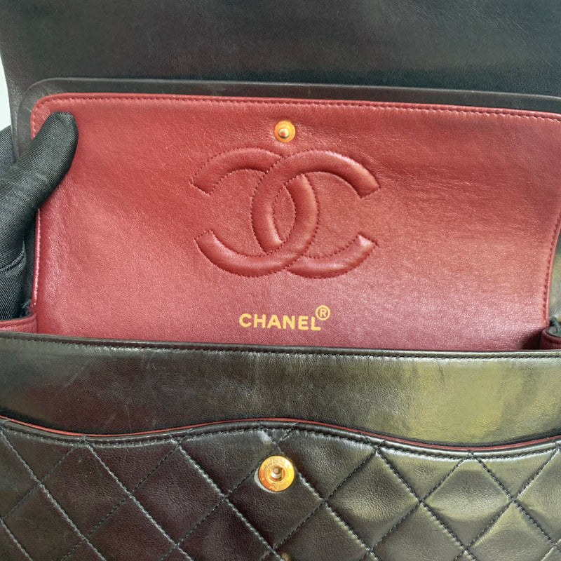 CHANEL Vintage Classic Double Flap Bag Quilted Lambskin Brown 25 - Chelsea  Vintage Couture