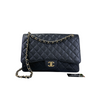 Classic Single Flap Maxi Caviar Black GHW