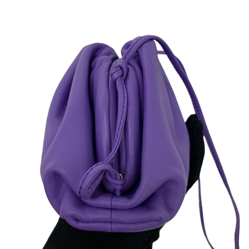 Mini Pouch Leather Purple